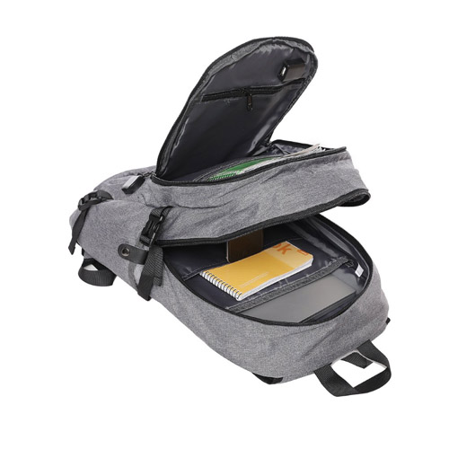 Nylon fabric solar backpack 