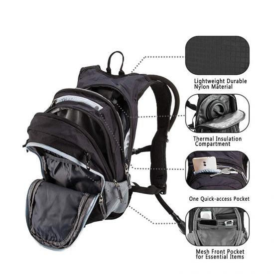 Backpack with hydration pack